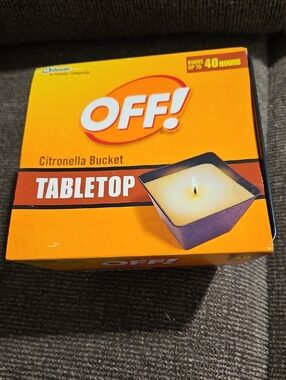 NWT OFF! Tabletop Citronella Bucket Candle - Orange